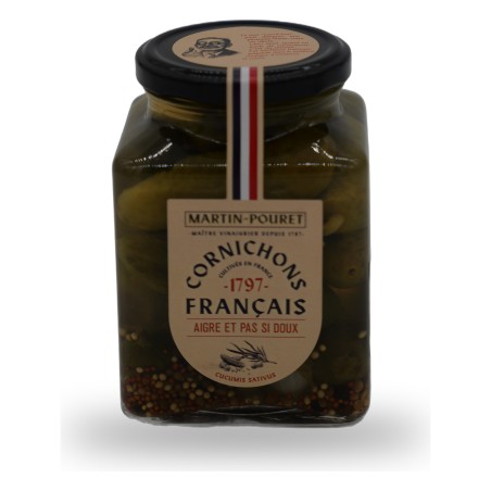 Martin-Pouret, Cornichons francais aigre et pas si doux - 270g