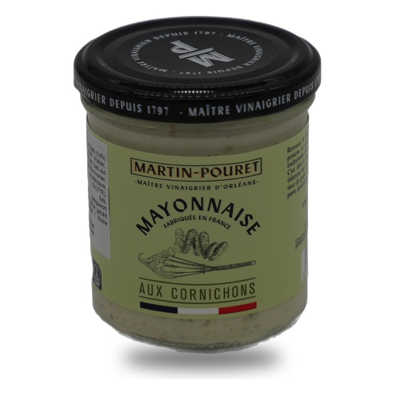 Martin-Pouret, Mayonnaise mit Orléans-Senf und Gurkenstücken - 170g