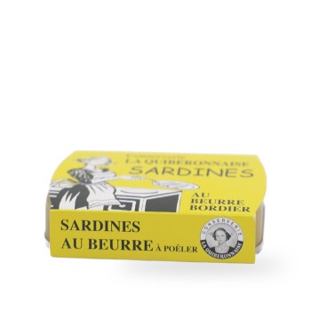 La Quiberonnaise, Sardinen in Bordier Butter (zum Anbraten) - 115g