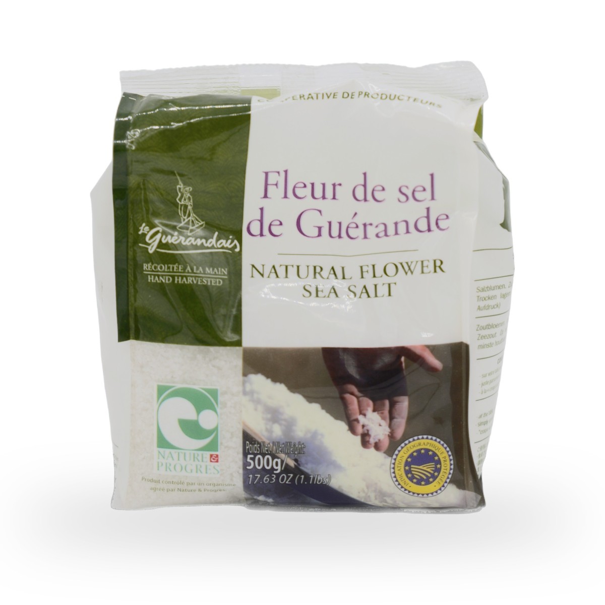 Le Guérandais, Fleur de Sel from Guérande PGI "Nature et Progrès" - 500g