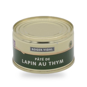 Roger Vidal, Paté de lapin au thym - 125g