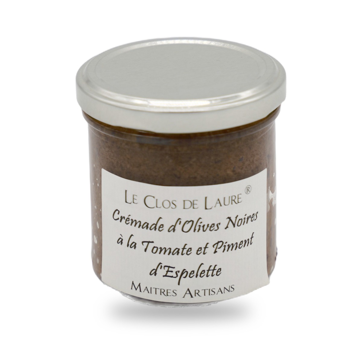 Le Clos de Laure, Preparation of Black Olives with Chili from Espelette, 130 g