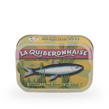 La Quiberonnaise, Sardinen mit Olivenöl und Algen - 115g