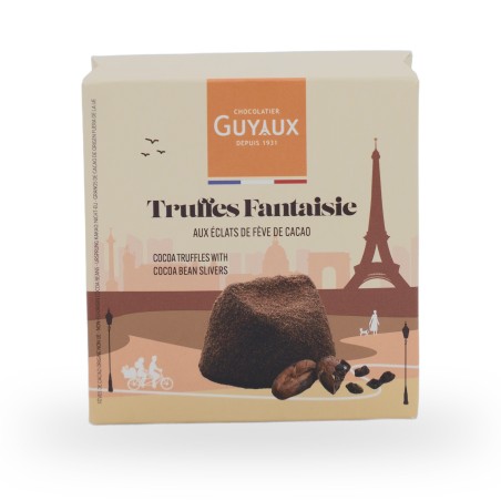 Guyaux, French cocoa dusted truffles with cocoa bean - 100g