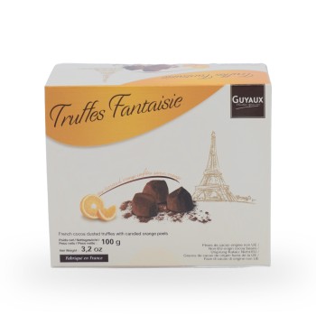 Guyaux, Truffes fantaisie aux écorces d'orange - 100g