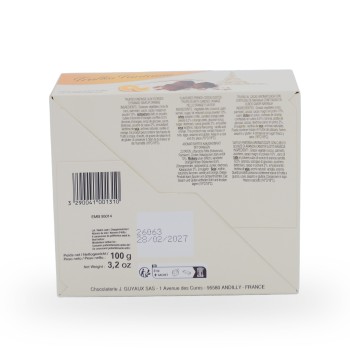 Guyaux, French cocoa dusted truffles with candied orange peels - 100g