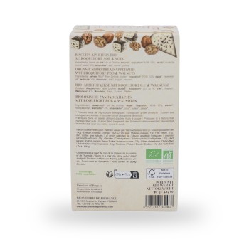 Biscuiterie de Provence, Aperitifkekse BIO Roquefort u. Walnuss - 90g