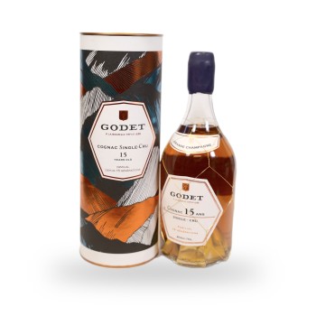 Cognac Godet, Cognac Grande Champagne 15 Jahre - 70cl