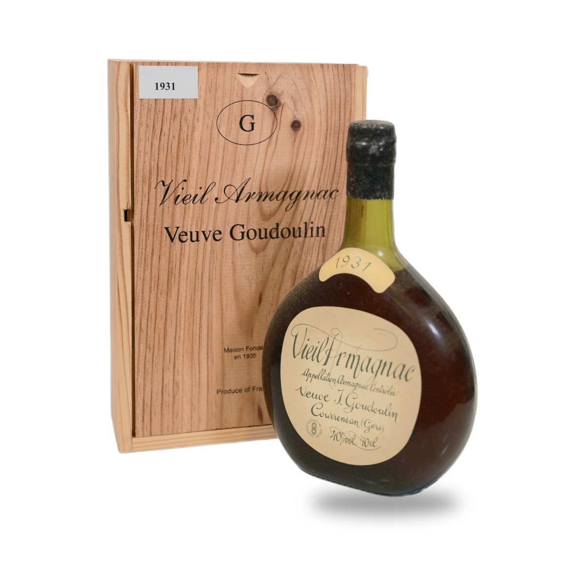 Veuve J. Goudoulin, Bas-Armaganac 1931 - 70cl