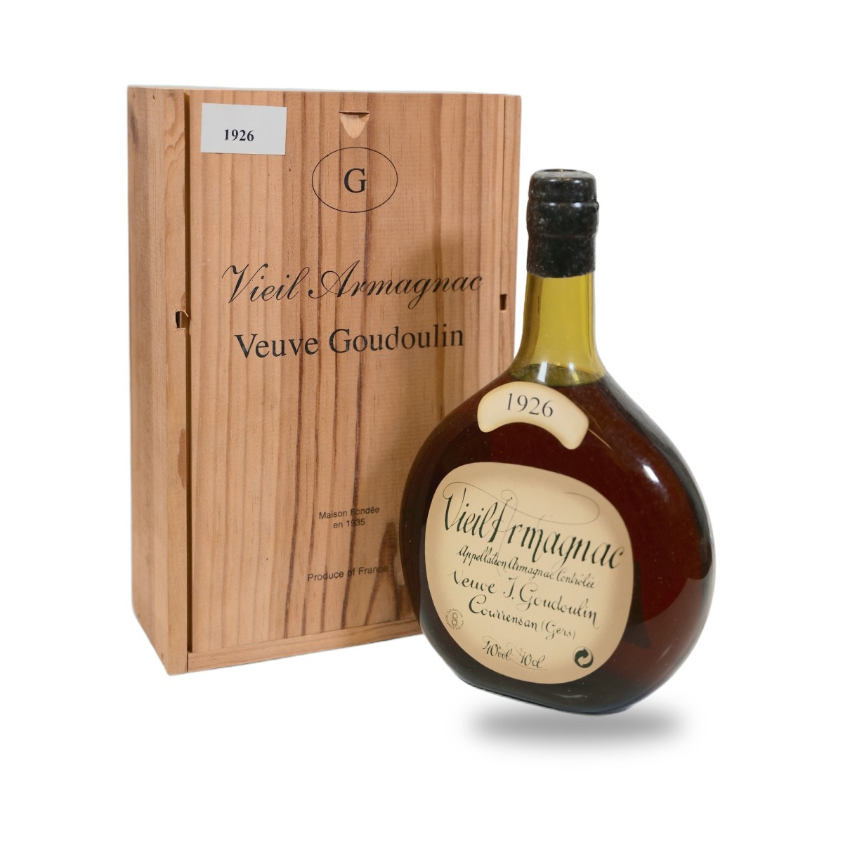 Veuve J. Goudoulin, Bas-Armaganac 1926 - 70cl