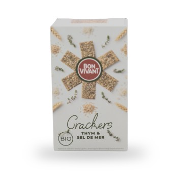 Bon Vivant, Mini flatbreads Thyme & Sea salt - 90g