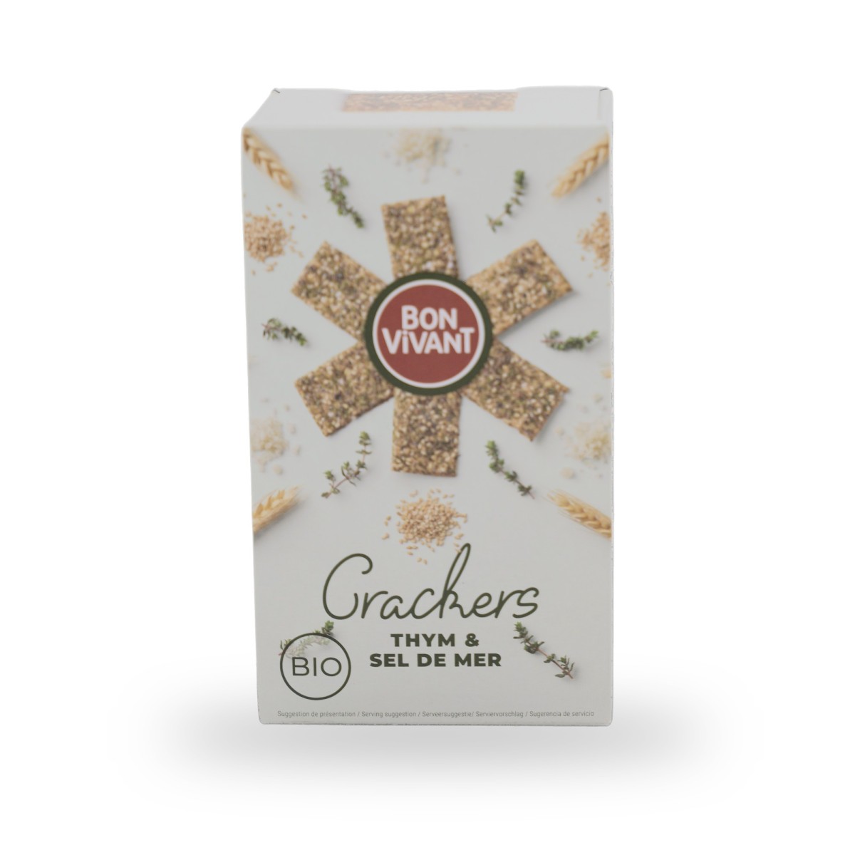 Bon Vivant, Crackers Thym & Sel de mer - 90g