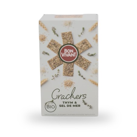 Bon Vivant, Crackers Thym & Sel de mer - 90g