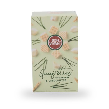 Bon Vivant, Wafers cream cheese & chives - 75g