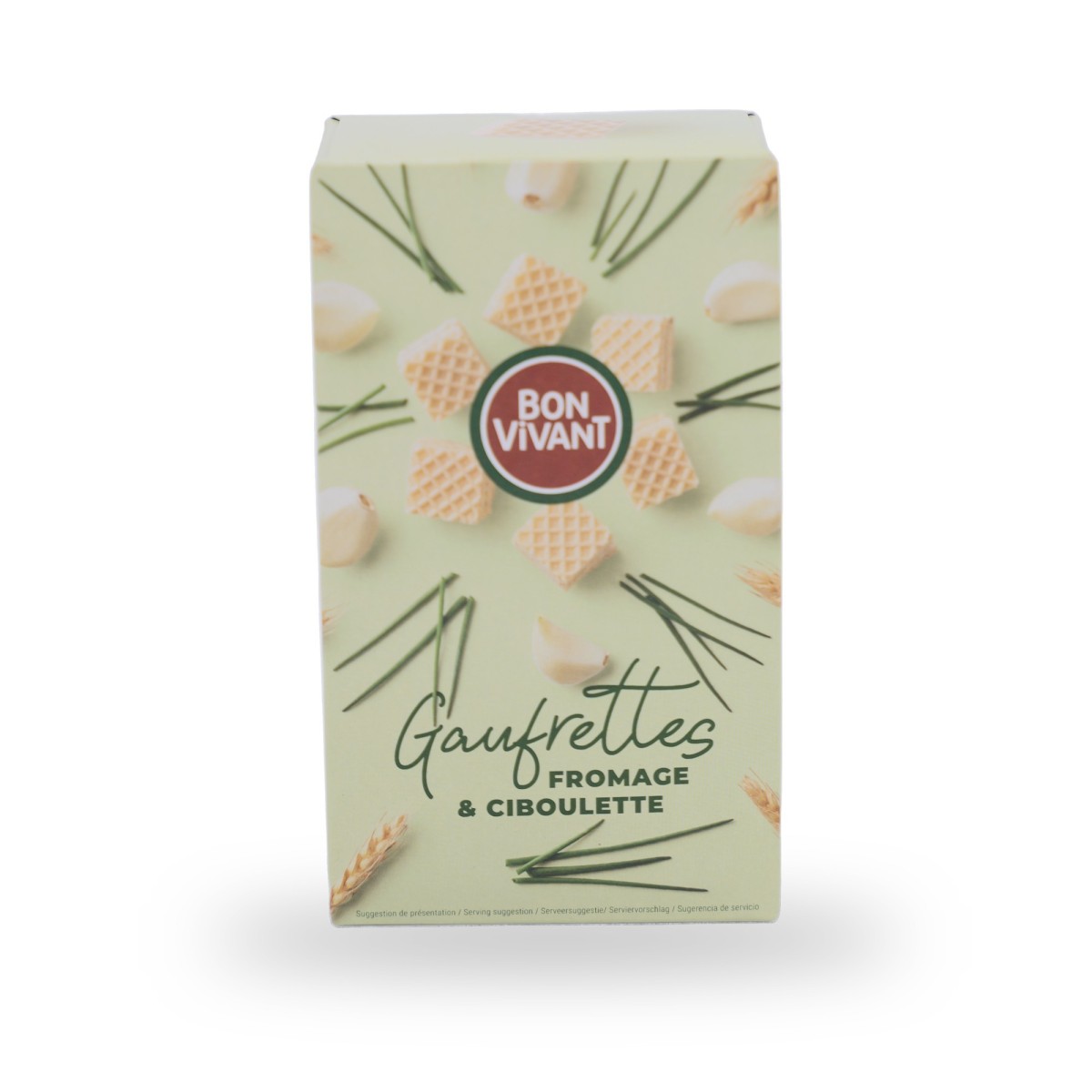 Bon Vivant, Gaufrettes fromage & ciboulette - 90g