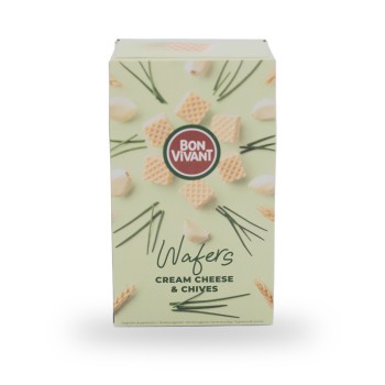 Bon Vivant, Wafers cream cheese & chives - 75g
