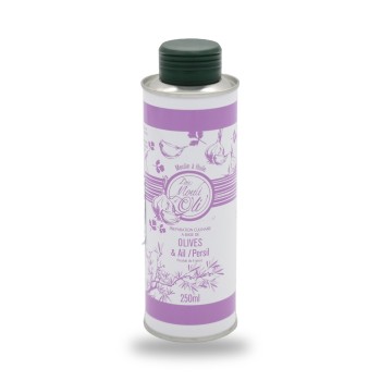 Lou Mouli d'Oli, olive oil with garlic and parsley - 25cl