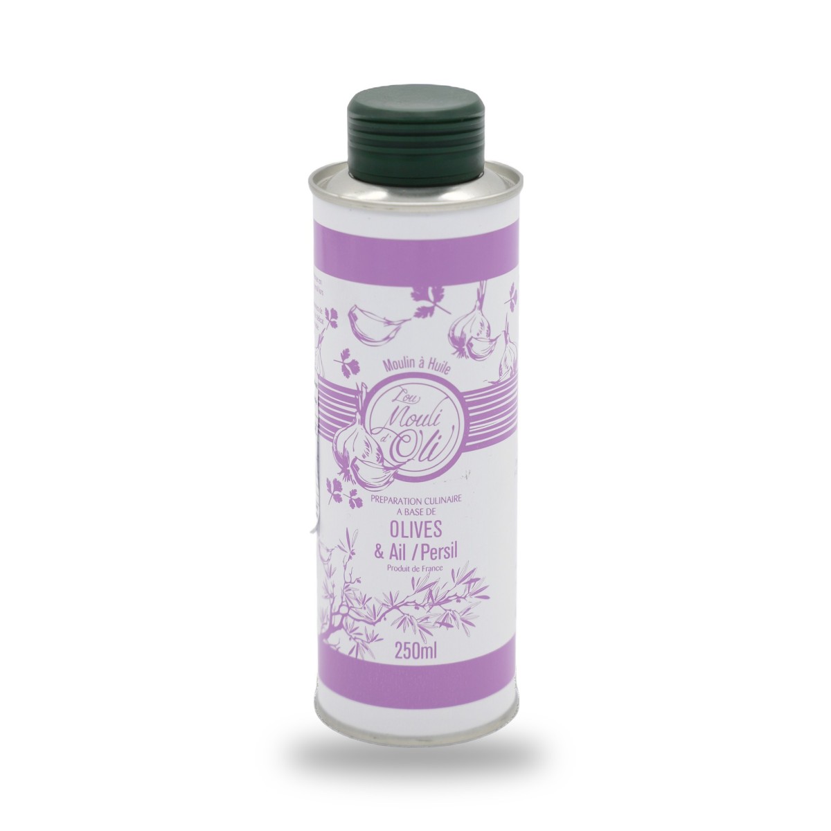 Lou Mouli d'Oli, Huile d'olive Ail et persil - 25cl