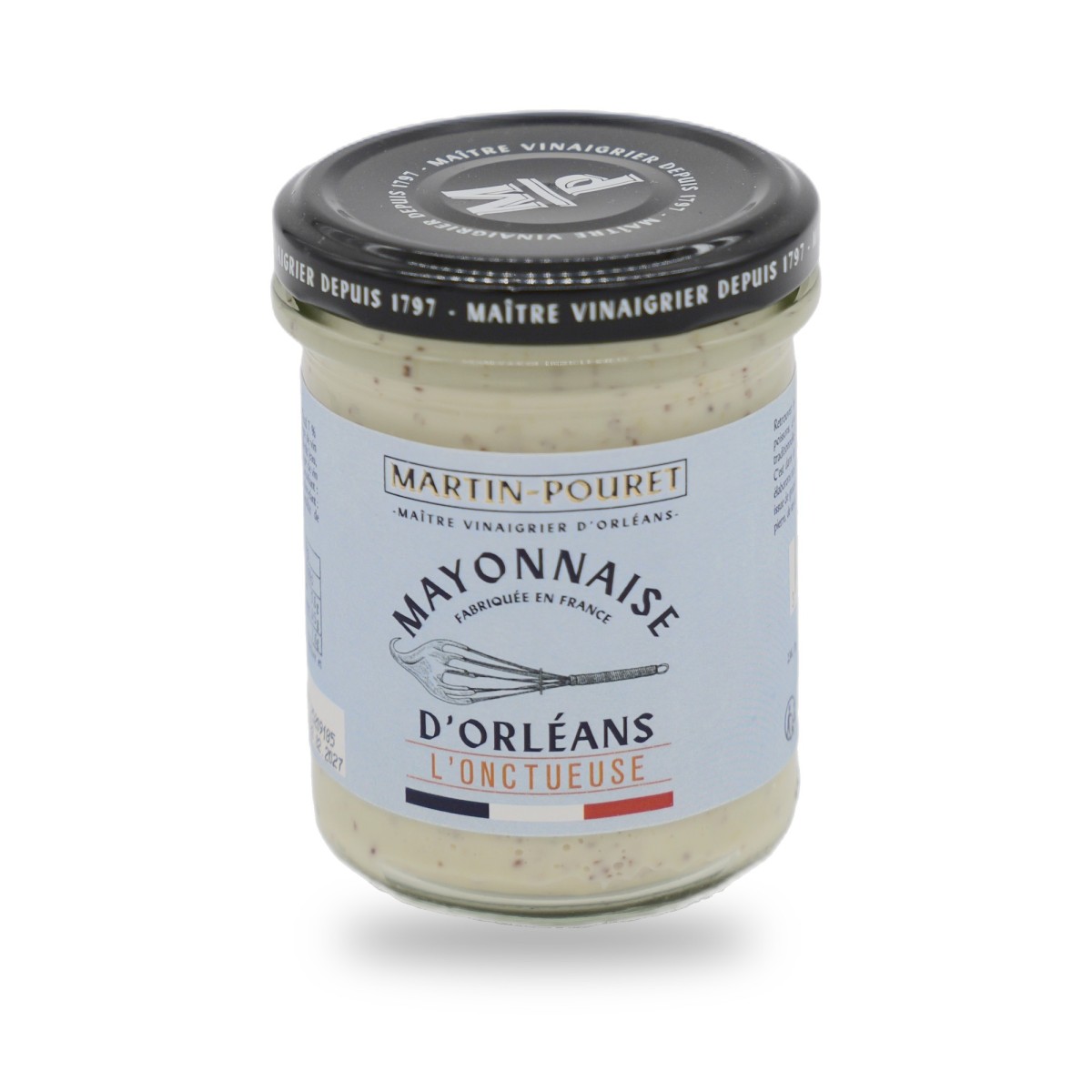 L'Onctueuse Mayonnaise by Martin-Pouret. Artisanal French mayonnaise made with free-range eggs and Orléans vinegar for seafood p