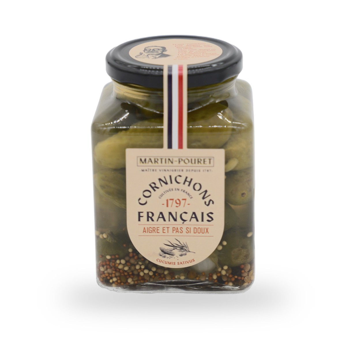 Martin-Pouret, extra-fresh pickles from Orléans mildly spicy  - 270g