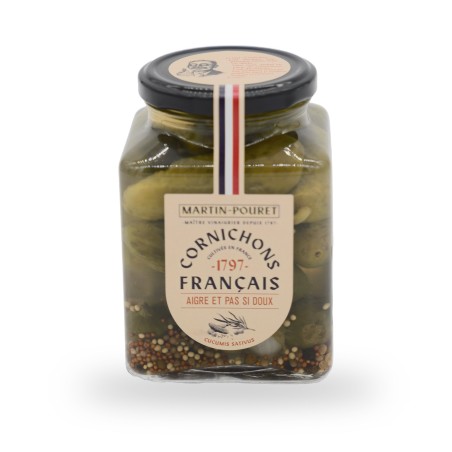 Martin-Pouret, Extrafrische Essiggurken aus Orléans feinscharf - 270g
