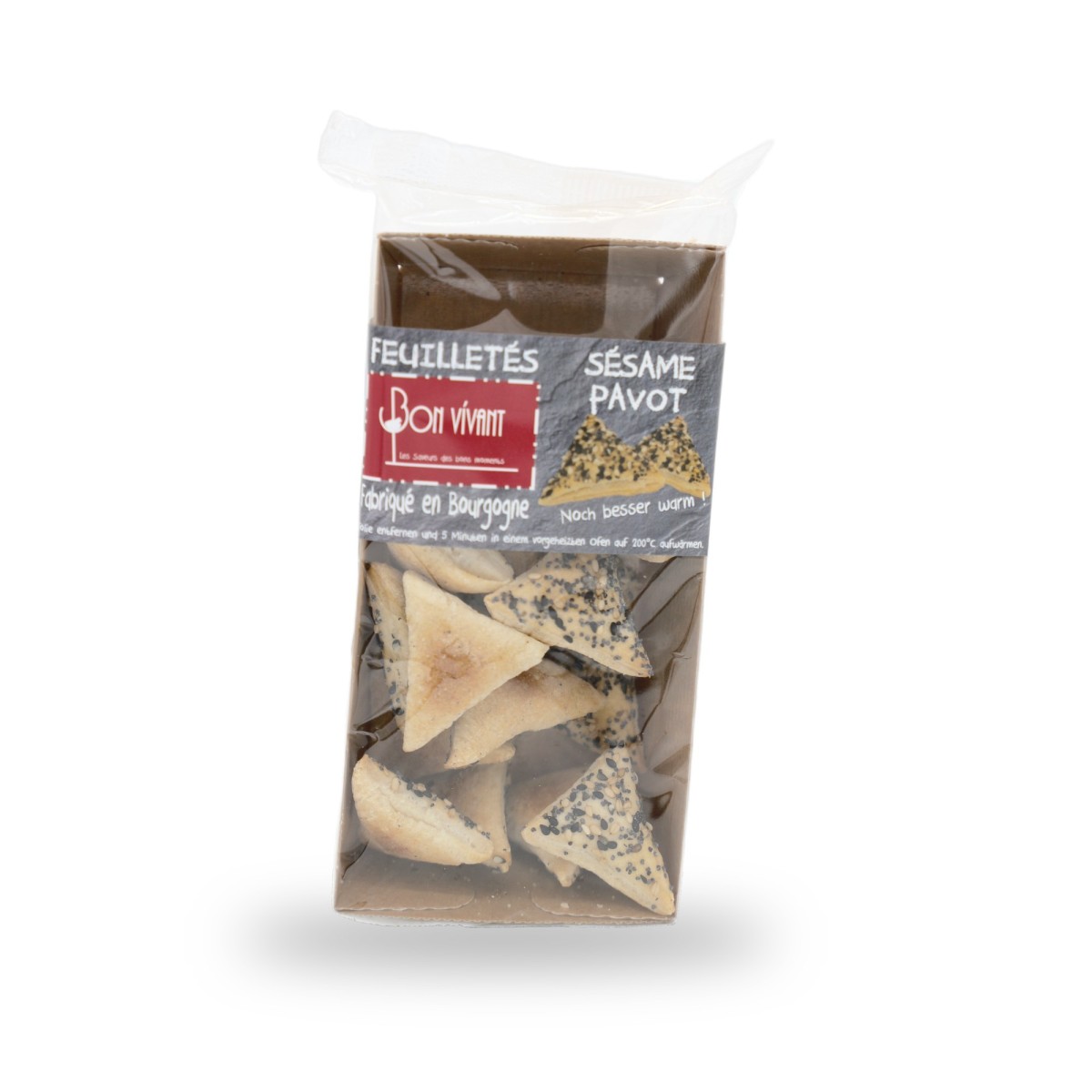 Bon Vivant, Feuilletés sésame pavot - 60g