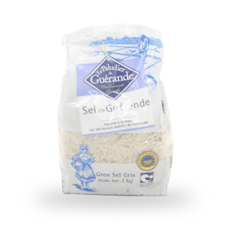 Le Paludier, Coarse grey sea salt from Guérande - 1kg