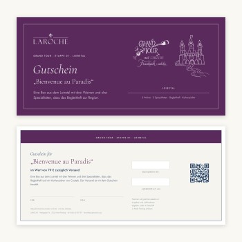 Gutschein Bienvenue au Paradis (gedruckt per Post)