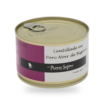 Pierre Sajous, Linseneintopf mit Bigorreschwein - 420g