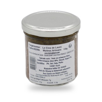Le Clos de Laure, Tapenade noire - 130g