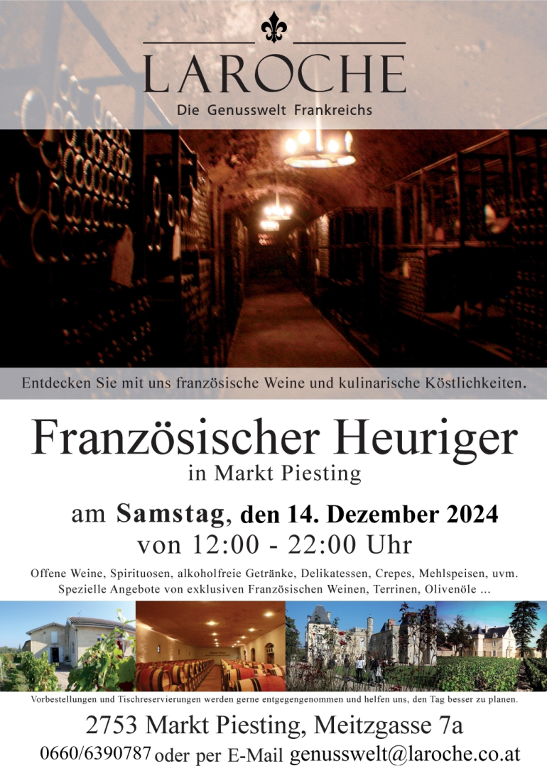 Französischer Heuriger 14. Dezember 2024