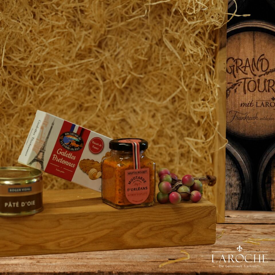 Pate by Roger Vidal, Galettes Bretonnes and mustard from Orleans