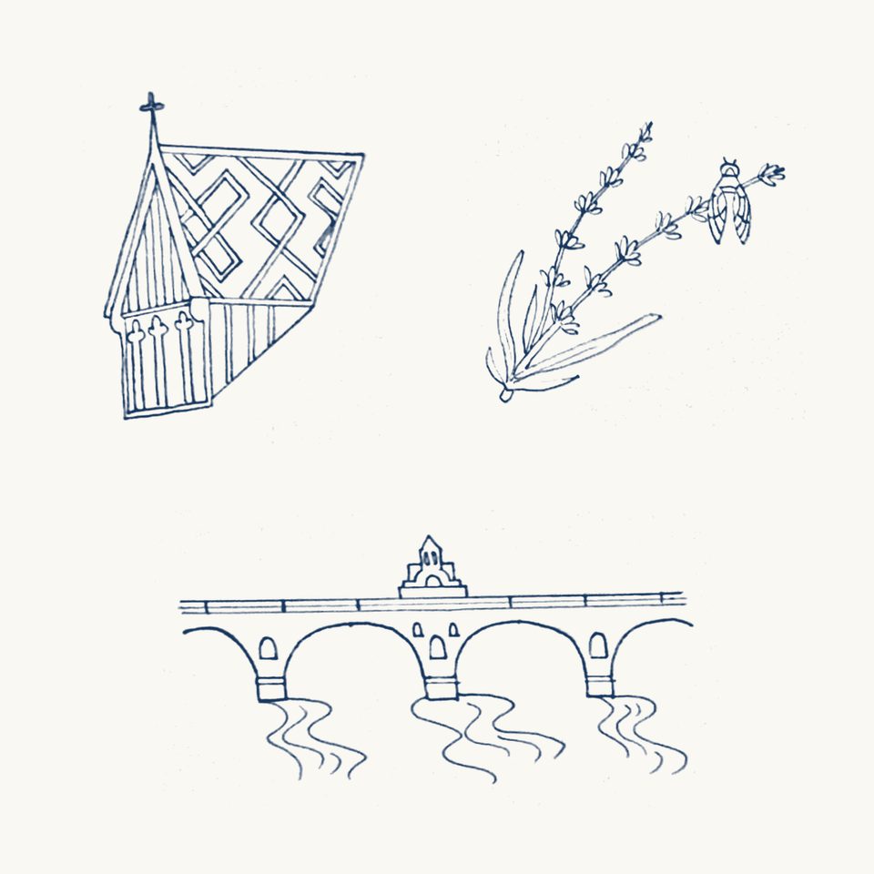 Drawings of Burgundy, the Rhone and Provence by JHArt