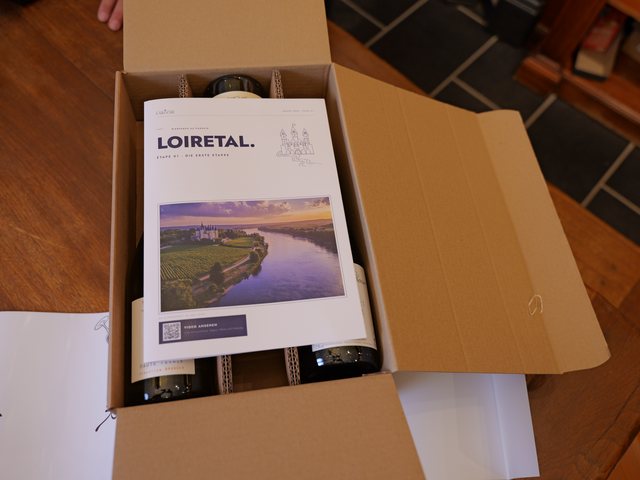 Grand-Tour-Box mit dem Loiretal-Begleitheft über den Weinen